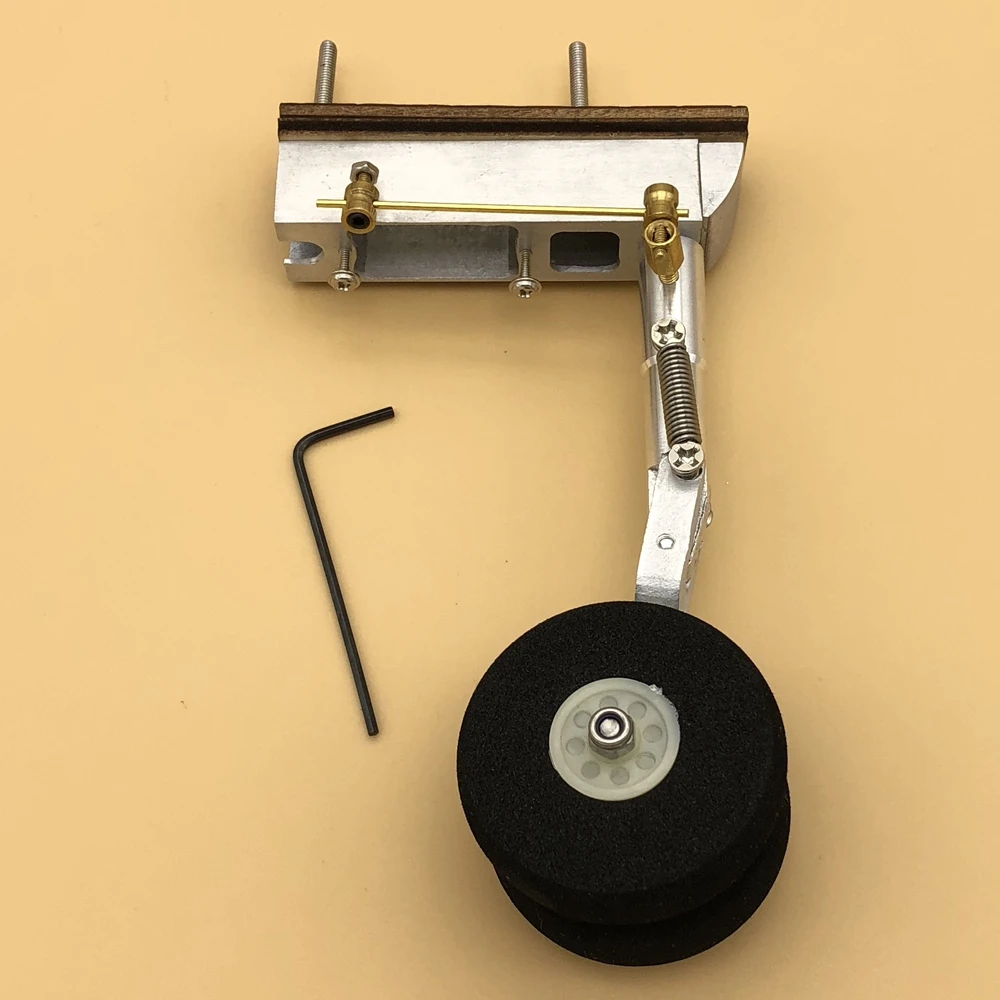 DIYSteerableDualWheelNoseLandingGearforRCAirplanewith2kg