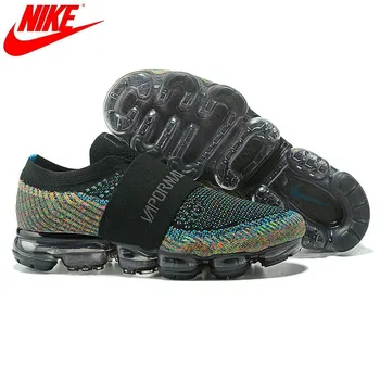 

Original Nike Air VaporMax Moc Rainbow Cushion Men's Running Shoes Sneakers Black Outdoor Anti-skid Mesh Breathable Size 40-45