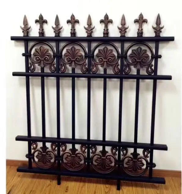 

Hench shanghai factory Hot Selling Galvanized aluminium Wrought Iron Fence