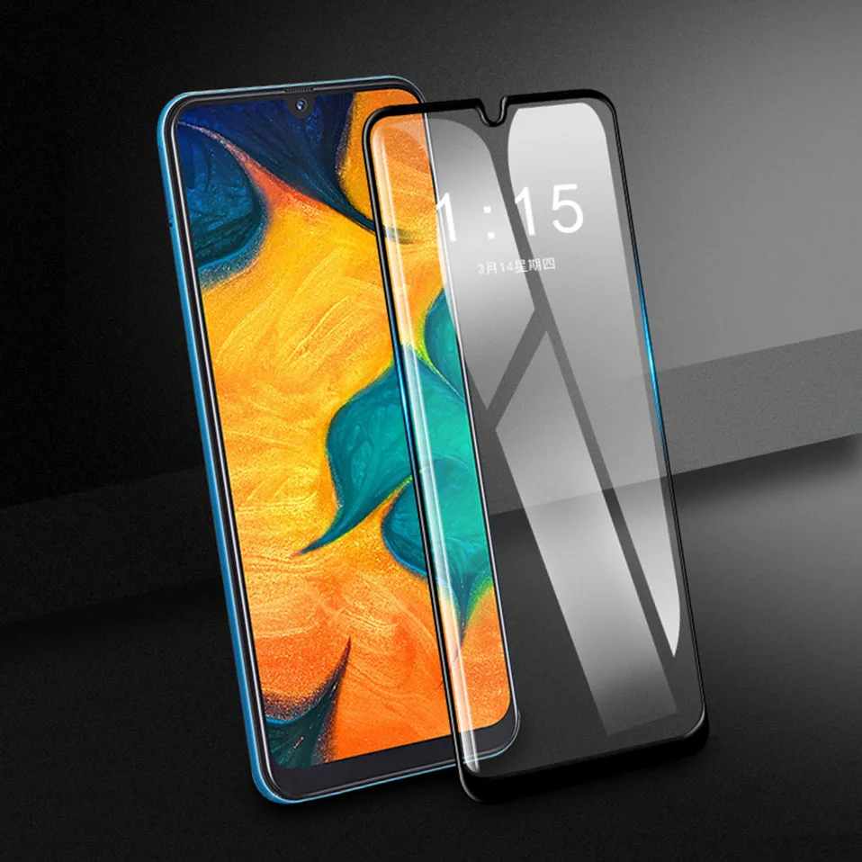 Защитная пленка из закаленного Стекло пленка для samsung Galaxy A10E A20E A10 A20 A30 A40 A50 A2 Core A60 A70 M10 M20 99D полный Экран Стекло