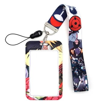 

Naruto Uzumaki Sasuke Anime Lanyard Printed Neck Strap For ID Badge Phone Holder Keychain Unisex Cosplay Prop Accessory Cartoon