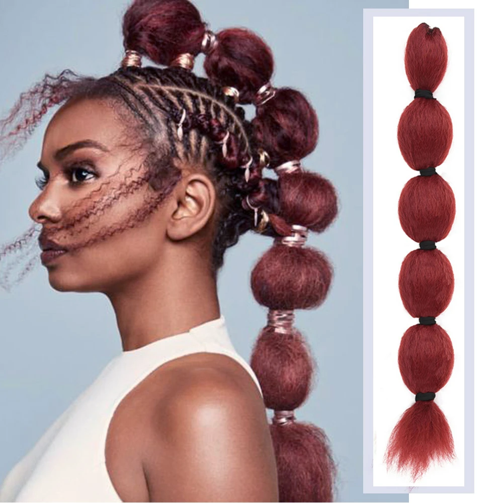 kinky straight bubble ponytail9