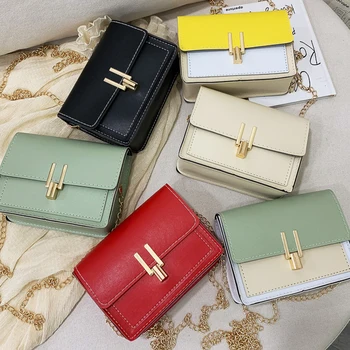 

2020 Fashion Chain Small Crossbody Bags For Women Female Shoulder Messenger Bag Lady Luxury Handbags Square Bag