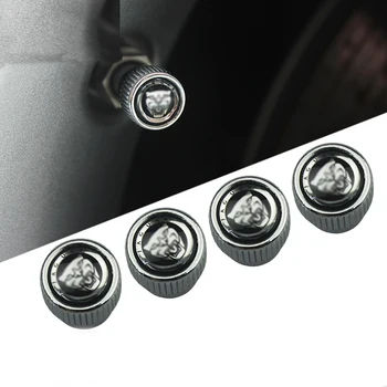 

For Jaguar XF XE XEL XFL XJL F-PACE f pace X761 F-TYPE E-PACE Wheel Tire Valve Stems Cap Core Cover Case Styling 4pcs/set