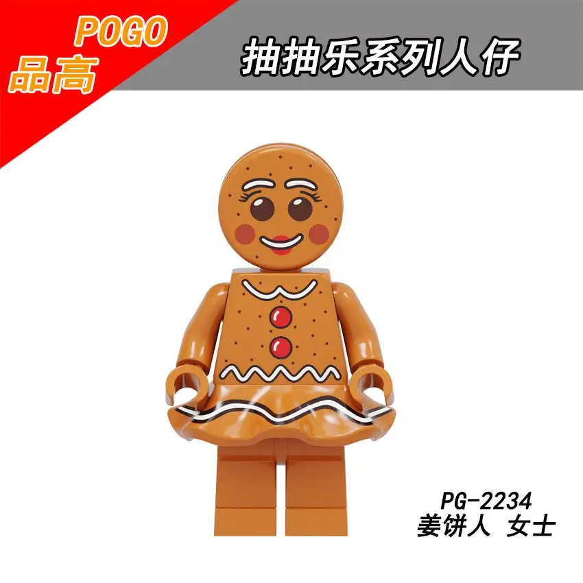 Single Sale PG2234 Medusa Rockey Boy Gingerbread man Statue Of Liberty Chick Golden Warrior Unicorn Toys |