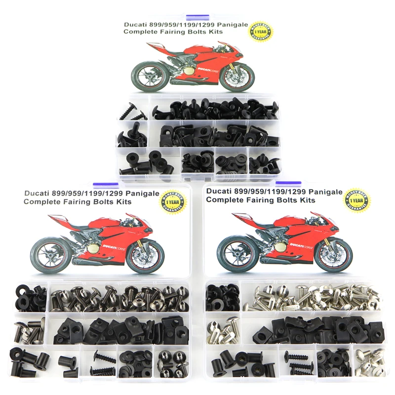 Misura Per Ducati 899 959 1199 1299 Panigale Moto Coling Kit Bulloni Carenatura Completa Con Rondella Velocità Dadi Viti Acciaio