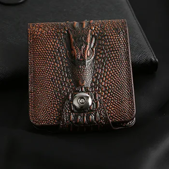 

Men Wallet Classic Gift Magnetic Buckle Exquisite Retro Card Holder Fashion Wear Resistant Multi Pocket Purse Bifold PU Leather