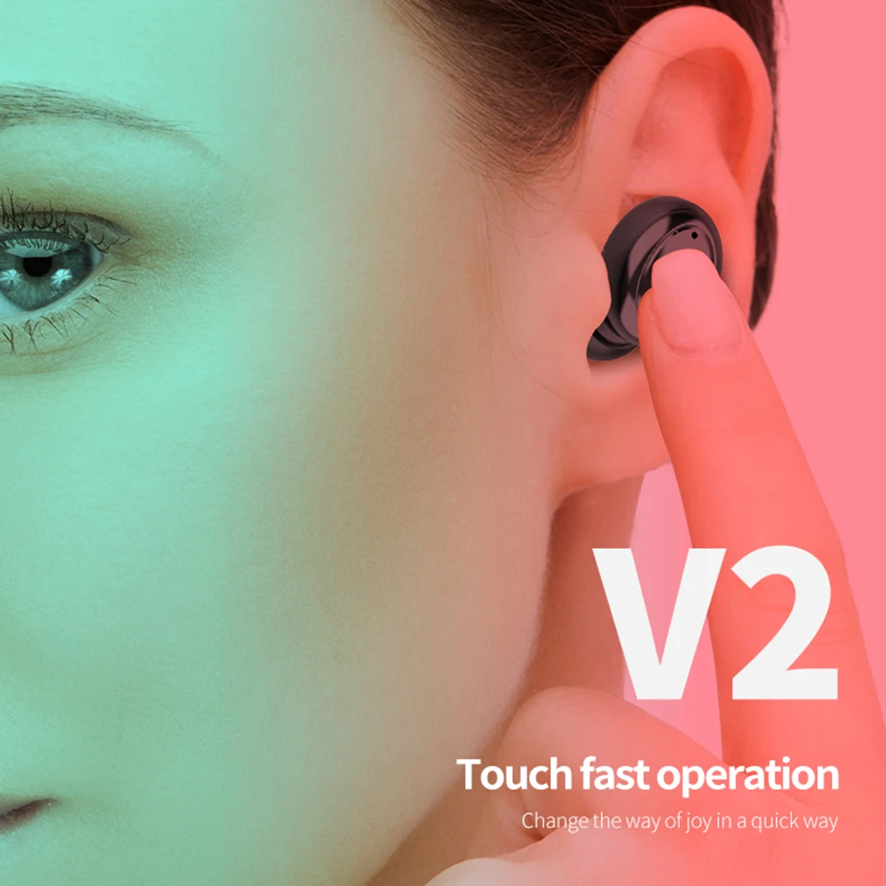 Bluetooth 5 0 headphones mini Earphones HIFI Headset Earbuds Case For Iphone Xiaomi Redmi Samsung Android IOS