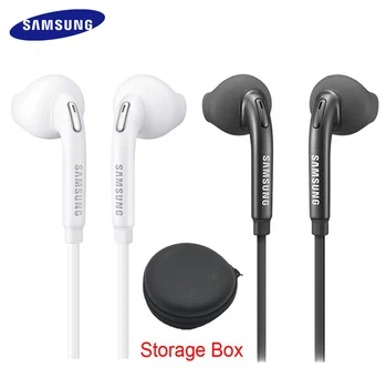 

Samsung Earphone EO-EG920 Wired with Black Storage Box 3.5mm plug In-ear Gaming Support Galaxy S8 S8P S9 S9P for Android phone