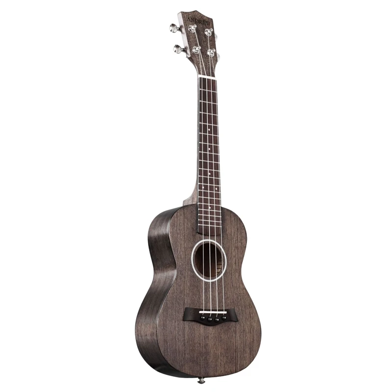 

Andrew Ukulele Concert Ukulele 23 Inch 4 Strings Head Guitar Hawaiian Zebrawood Coffee Uke Stringed Instrument