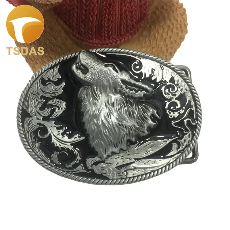 Zinc Alloy Animal Belt Buckle For Men Jean's accessories Wolf Suitable 4cm Width Drop Shipping|belt buckle|animal belt bucklesbuckles for belts |