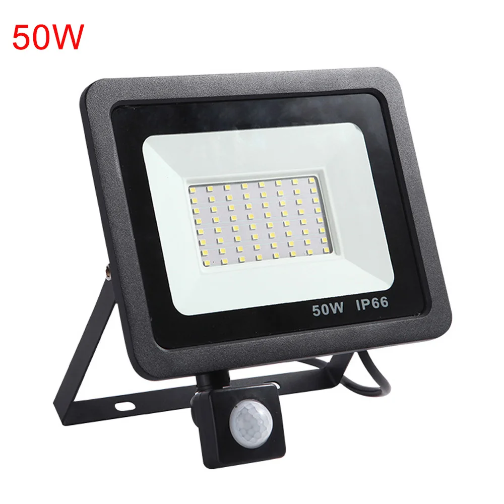 security light with sensor 10W 20W 30W 50W LED Outdoor LED Foodlight with Motion Sensor PIR IP65 220V LED Reflector Flood light  for Street Square  Garage outside flood lights Floodlights