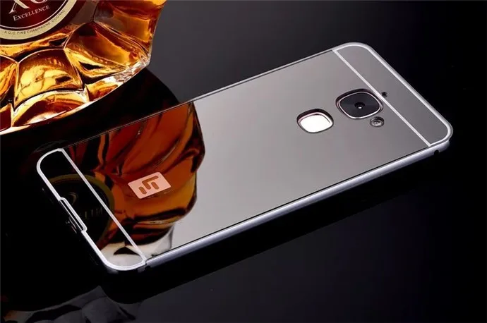 Для LeTV LeEco Le2 Case X527 Le S3 X622 зеркальная алюминиевая металлическая рама+ Поликарбонат задняя крышка для LeEco Le 1 1s Pro Cool 1 LeEco Le Max2 - Цвет: black