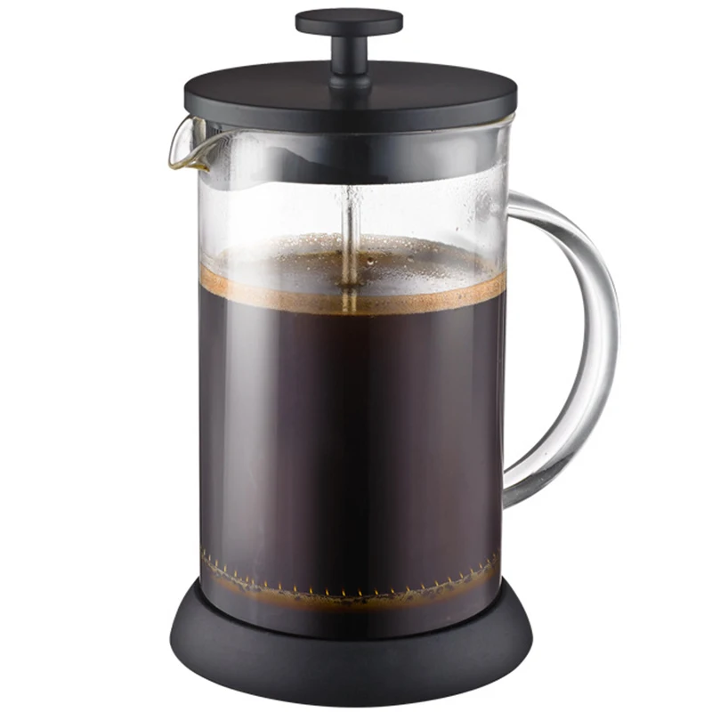 

Soulhand French Press Coffee Maker Heat Resistant Glass Tea Maker with 1 Filter Screens Easy to Clean for Home, Office, Camping