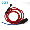 Tig Welding Gun Torch  WP17 WP17F WP17V WP17FV 4M  Red super soft Hose 35-70 Euro Connector ► Photo 2/6