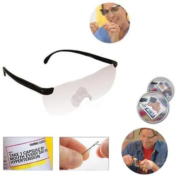 

250 Degree Vision Glasses Magnifier Magnifying Eyewear Reading Glasses Portable Gift For Parents Presbyopic Magnification