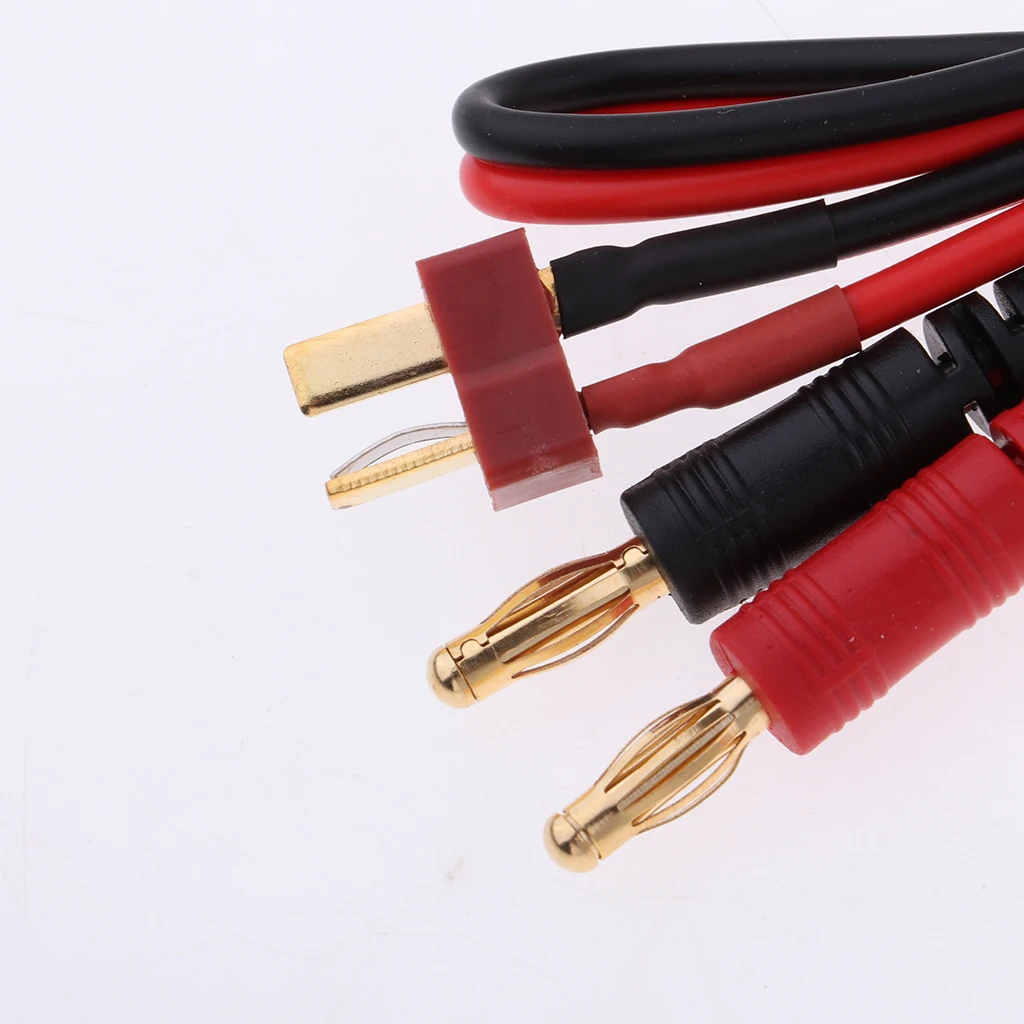 Rc B6 Lithium Battery Charge Cable 14awg 4mm Banana  Plug To T Plug