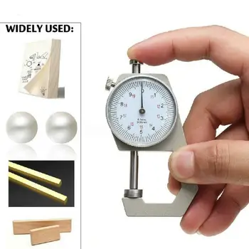 

Precision Dial Pocket Flat Head Thickness Gauge Gage Measuring Tool Kit 20mm