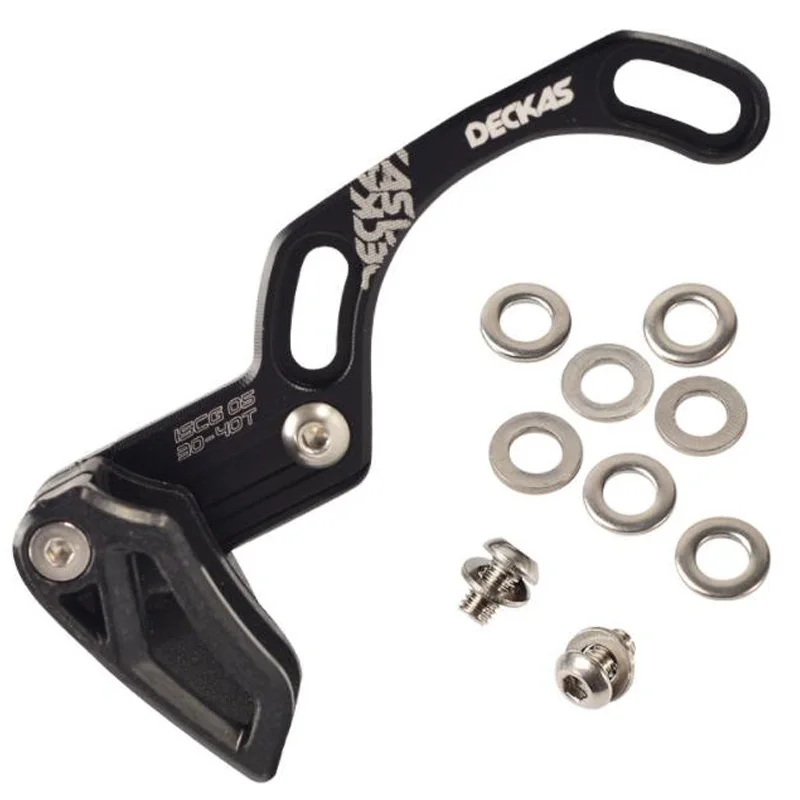 

DECKAS MTB Bike Chain Guide MTB Bicycle Chain Guide Bike Part Bicycle Chain Protector 1X System Single Ring Round 30-40T/Oval 30