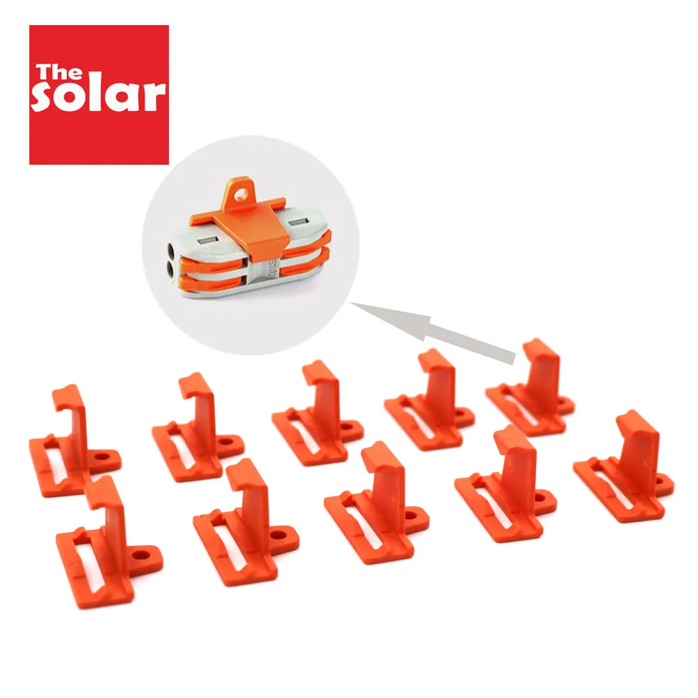 10pcs/lot PT-2-2 PT-3-3 Fixed Bracket Wiring Cable Connector Wire Conductor Terminal Block Threader Splitter | Электроника