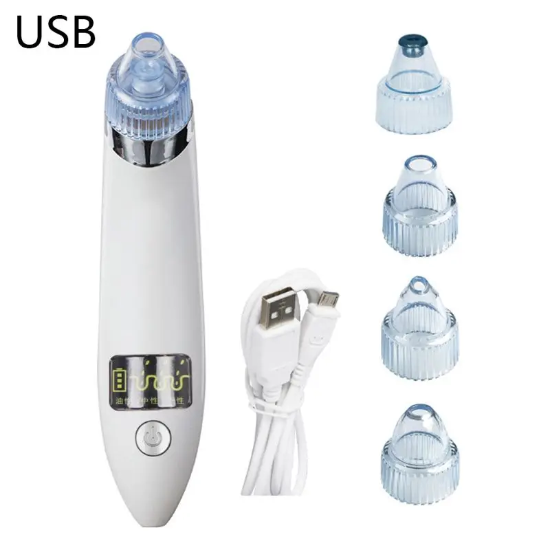 Портативный USB lcd прибор для удаления угрей и угрей, очищающее средство для лица, устройство для очистки пор, бытовой прибор для чистки красоты