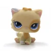 LPS кошка из коллекции pet shop, игрушки, старые оригинальные сиамские кошки #521, желтая оранжевая персидская кошка, милые голубые глаза, котенок д... ► Фото 3/3