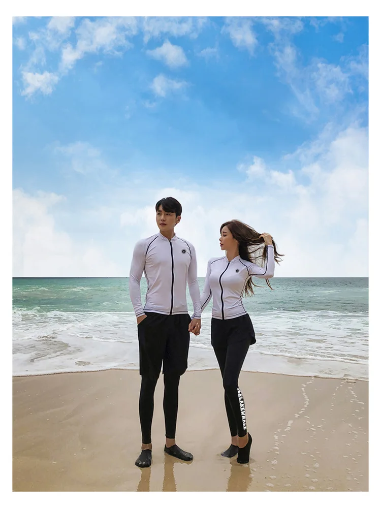Sun-resistant Diving Suit Couples Diving Suit Long-sleeved Swimsuit Jellyfish Clothing Jellyfish Service Surfing Suit Men And Wo