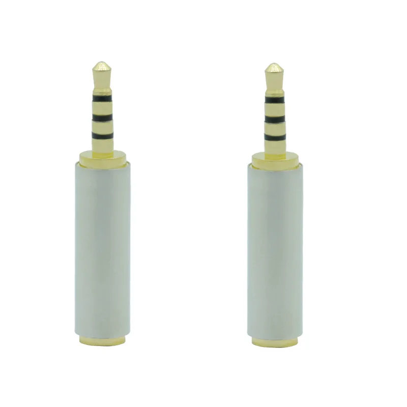 100pcs 2 5 mm Male to 3 5 mm Female 4 Pin Stereo Adapter Plug Converter Headphone Jack 4 Pole 3 5mm to 2 5mm TRRS Connector