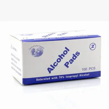 

100Pcs/Box Portable Universal Alcohol Pads For Disinfection Use Hospital Household Travel Outdoor First Aid Accessory