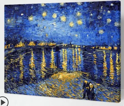 Сброс давления DIY Рисование по номерам Холст Краска ing Сюрприз на день рождения Рождественский подарок 40X50 см с украшения для дома - Цвет: Type 1