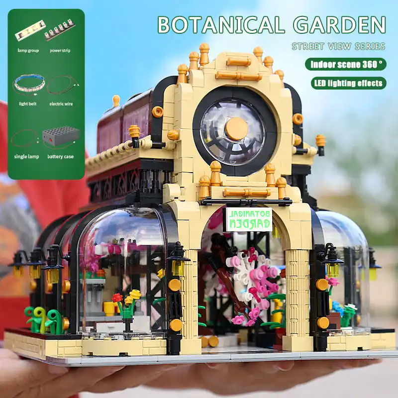 2147pcs Botanical Garden City Streetview Creator Building Blocks Brick Set DIY