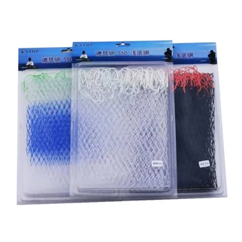 

2020 Nylon Replacement Fishing Net Mesh Basket Rhombus Mesh Hole Depth Folding Nylon Fishing Landing Net depth folding nylon