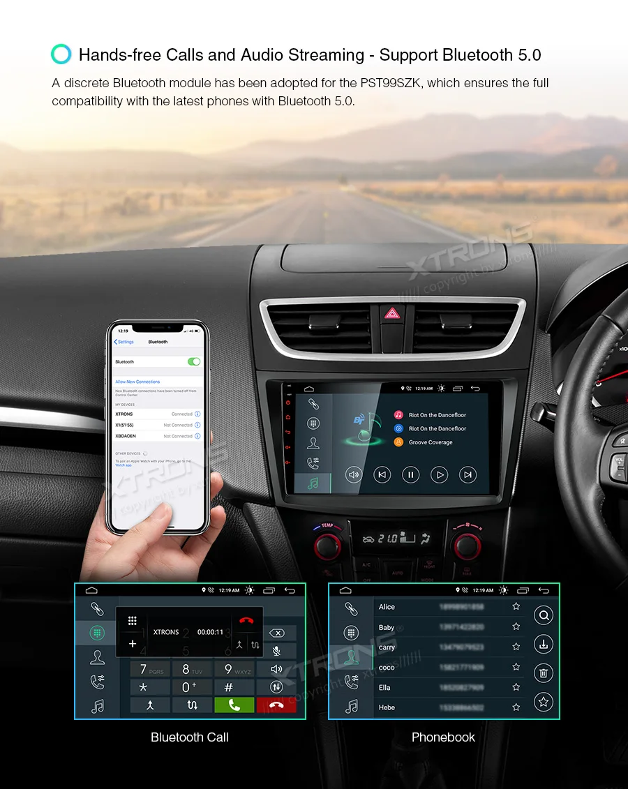 XTRONS 9 ''ips Android 9,0 DSP Автомобильный мультимедийный стерео радио плеер для SUZUKI SWIFT 2011 2013- Ertiga 2012 gps без DVD