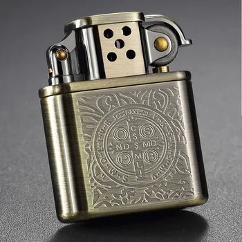 

ZORRO Vintage Metal Lighter Constantine Kerosene Lighters Copper Oil gasoline Cigarette Lighter Antique collection Men's LIGHTER