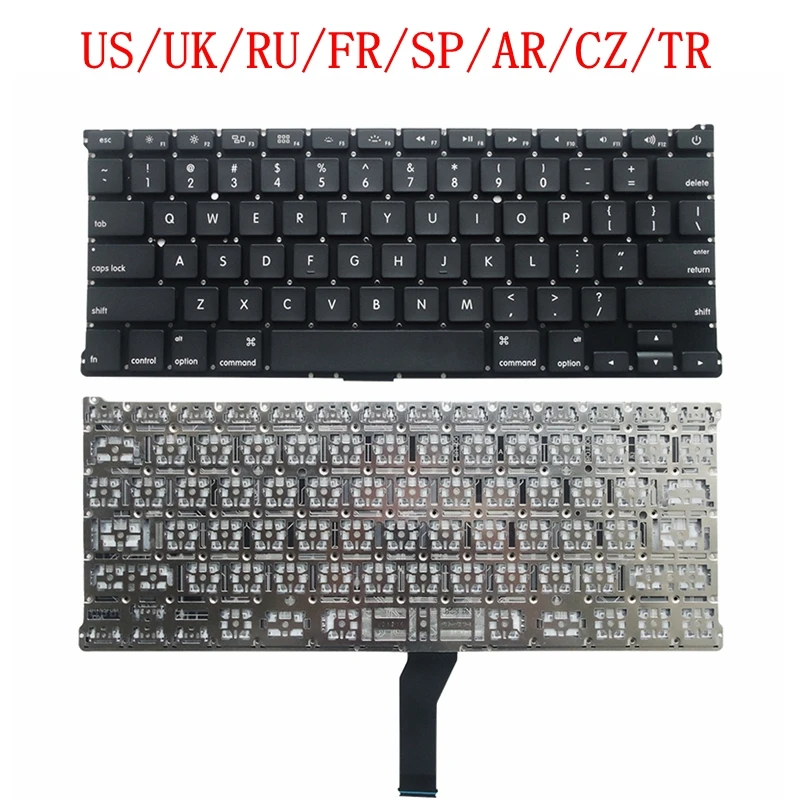 Новая сменная клавиатура US/UK/RU/FR/SP/AR/CZ/TR для Macbook Air 13 &quotA1466 A1369 2011-2017 лет | Компьютеры