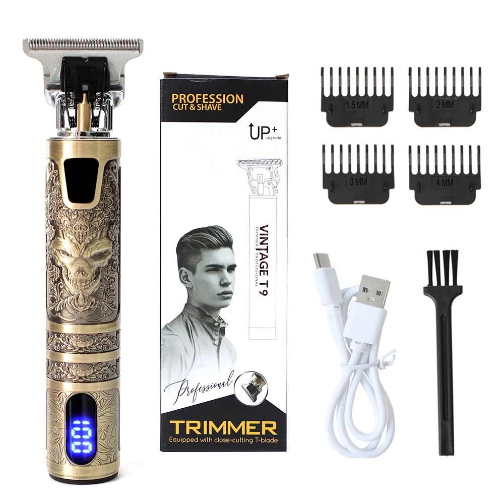 Trimmer Hair Cutting Machine Hair Clipper Professional Tondeuse Homme Maquina De Cortar Cabello USB Trimmer Beard Shaver T9 18