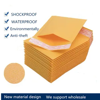 

50pc Waterproof pearlescent bubble bag Thickened clothing courier bag logistics packaging bag bubble envelope bag custom foam