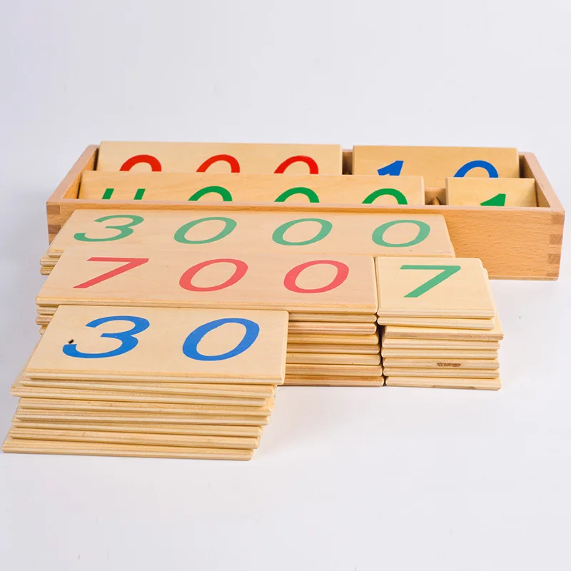 

2017 New Style Hot Sales Children'S Educational Early Childhood Toy Improve Baby Learning Ability Wooden with Numbers Card