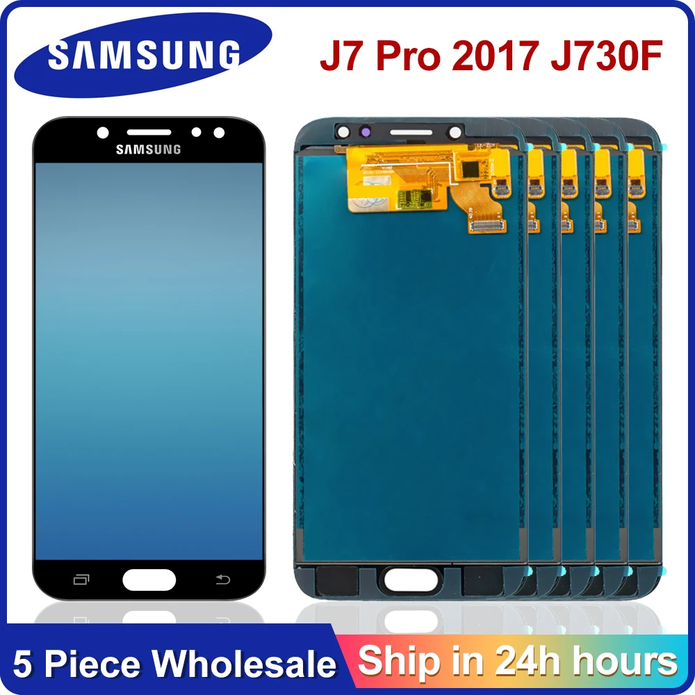 5 шт./лот тест ''для Samsung Galaxy J7 Pro 2017 J730 J730F ЖК-дисплей сенсорный экран дигитайзер