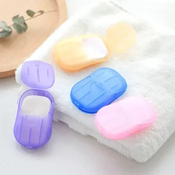 

15 Box Disposable Soap Paper Hand Washing Tablet Travel Carry Toilet Mini Disposable Scented Slice Sheets 300 Sheet Bath Clean