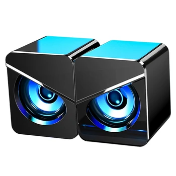 

V-116 Wired Speaker, 4D with Marquee Effect Usb Wired Home Desktop Office Gaming Notebook Subwoofer Speaker