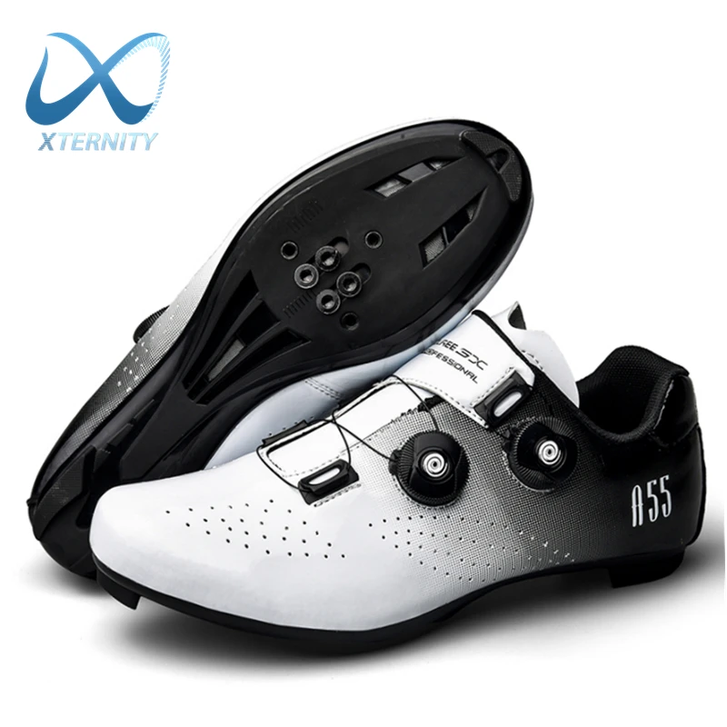 Ultralight Road Bike Shoes Cycling Sneaker Fits Look/SPD Cleats Biking Equipment 