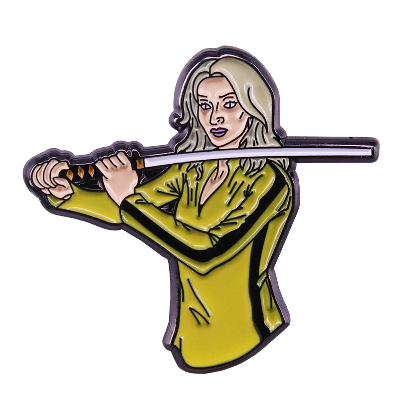 

Kill Bill brooch The Bride revenge pin great movie fans collectible
