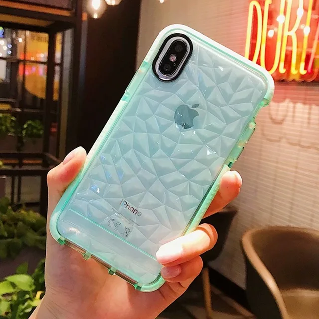 Green Роскошный Желейный чехол для телефона iPhone 11 Pro Max X XR XS MAX 7 8 6 6S Plus 5 SE двойной цвет мягкий ТПУ прозрачный противоударный чехол - Цвет: Green