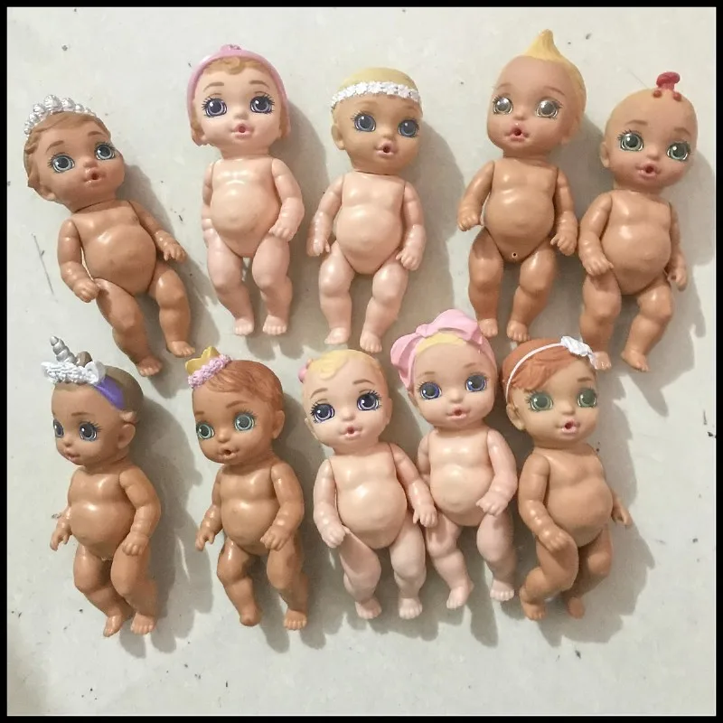 random 1pc USA Cute Mini Baby In My Pocket Doll Figure Toy Baby Doll DIY Decoration Gift