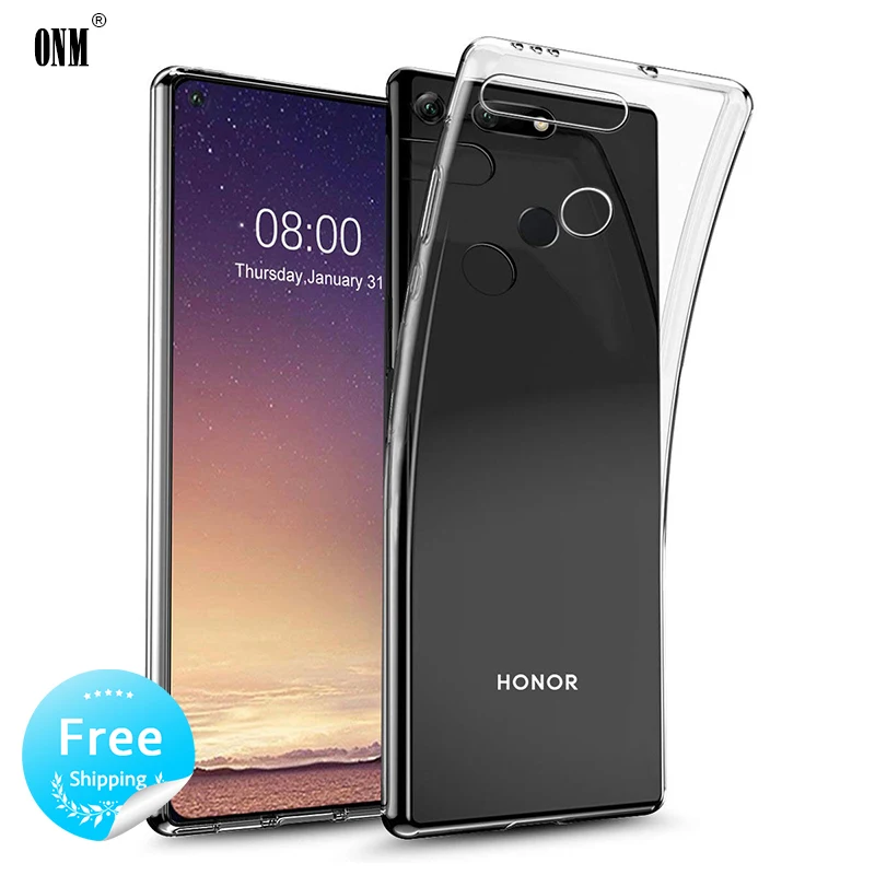 Чехол для Huawei Honor View 20 V20 TPU силиконовый прозрачный чехол-Бампер Мягкий чехол