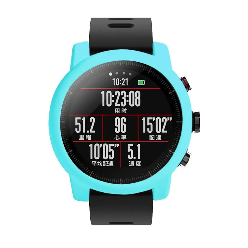 Newly High Quality Wrist Watch Protection Protective Cover Silicone Case Soft For Amazfit Stratos 2