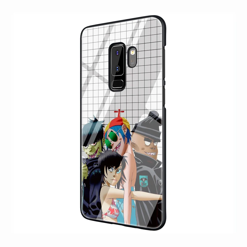 EWAU Gorillaz лодка Illust Музыкальный Чехол из закаленного стекла для телефона для samsung S7 край S8 S9 S10 Note 8, 9, 10, плюс A10 20 30 40 50 60 70 - Цвет: G4