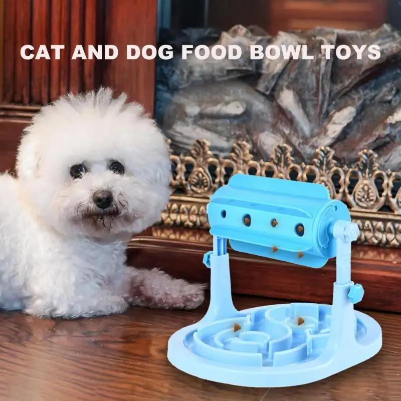 Универсальная миска для собачьего корма, игрушечный барабан, тип, кормление, поилка, медленное питание, регулируемый продукт для домашних животных, миски для еды животных