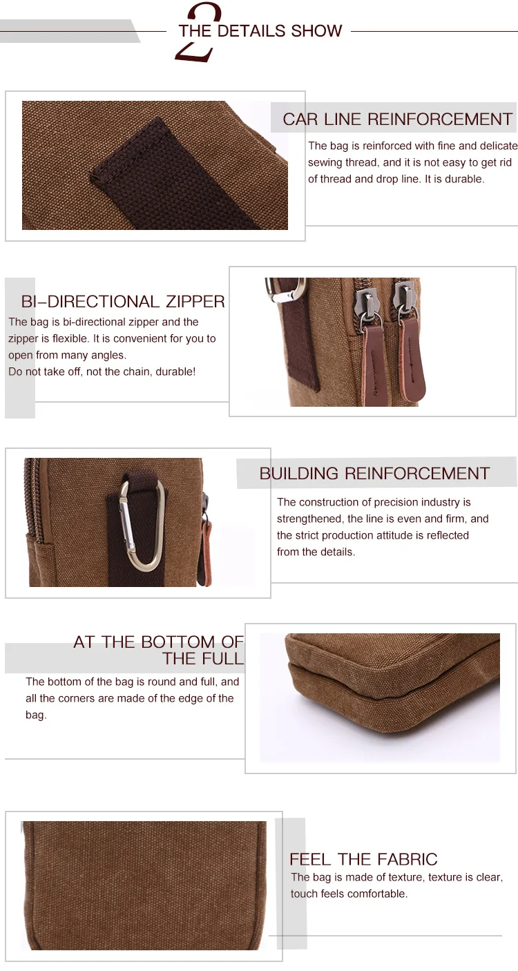 fashion mobile phone bag leisure sports mobile phone bag  vintage wrist bag mobile phone pouch